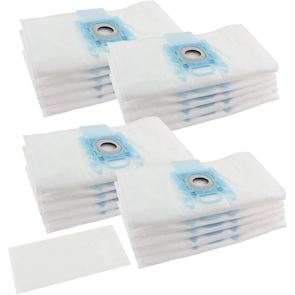 Spares2go Dust Bags For Siemens Vacuum Cleaners Cloth Multi Layer (Pack Of 20 + 4 Filters)