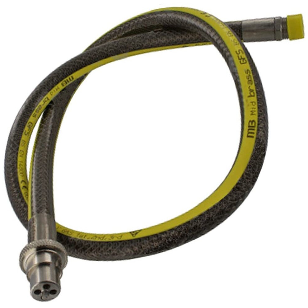 Spares2go Universal Oven Cooker Gas Supply Hose Pipe (4Ft 1/2 Inch, Straight Bayonet, Bs En14800 Ce)
