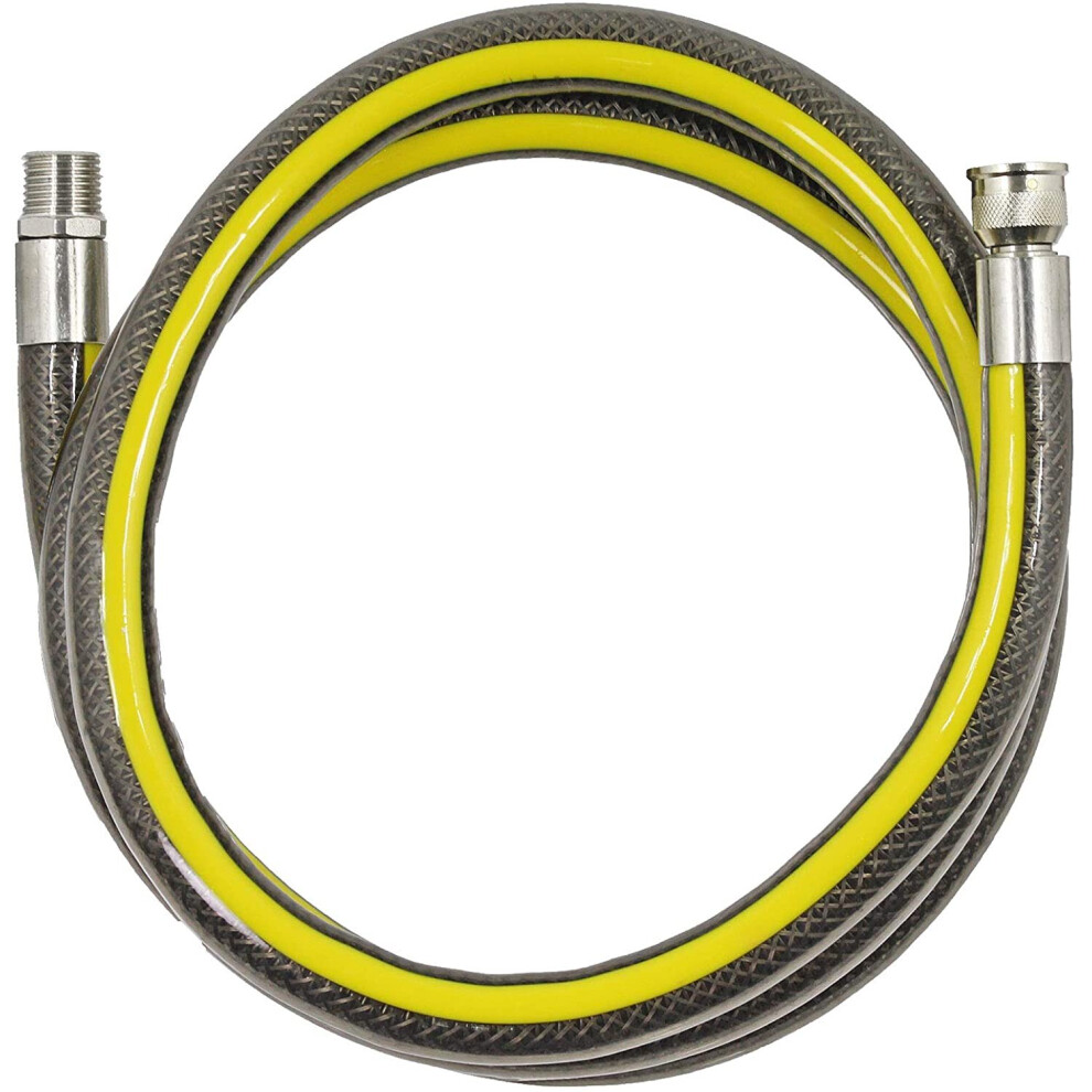 Spares2go Universal Oven Cooker Micropoint Oven Cooker Gas Supply Hose Pipe (6Ft 1/2 Inch, Bayonet, Bs En14800 Ce)
