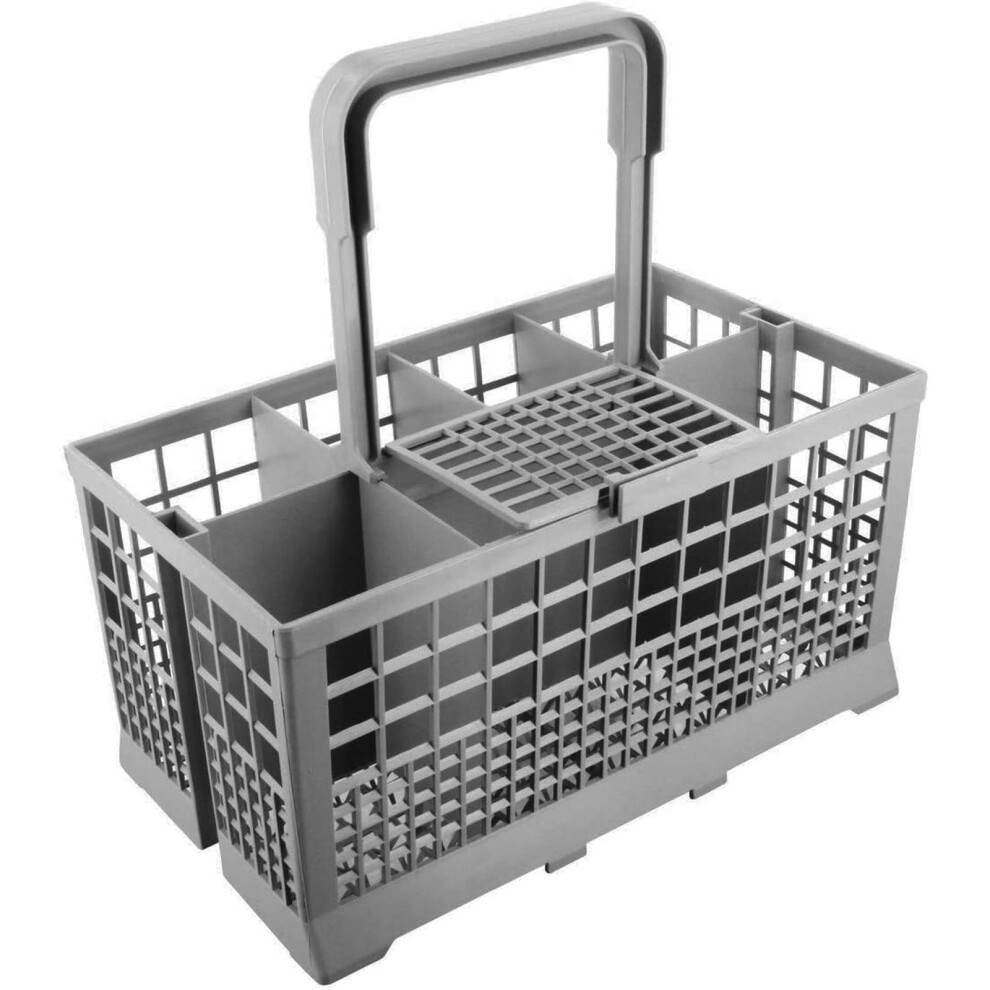 Spares2go Dishwasher Cutlery Basket For Samsung With Detachable Handle (240Mm X 135Mm X 235Mm) Grey