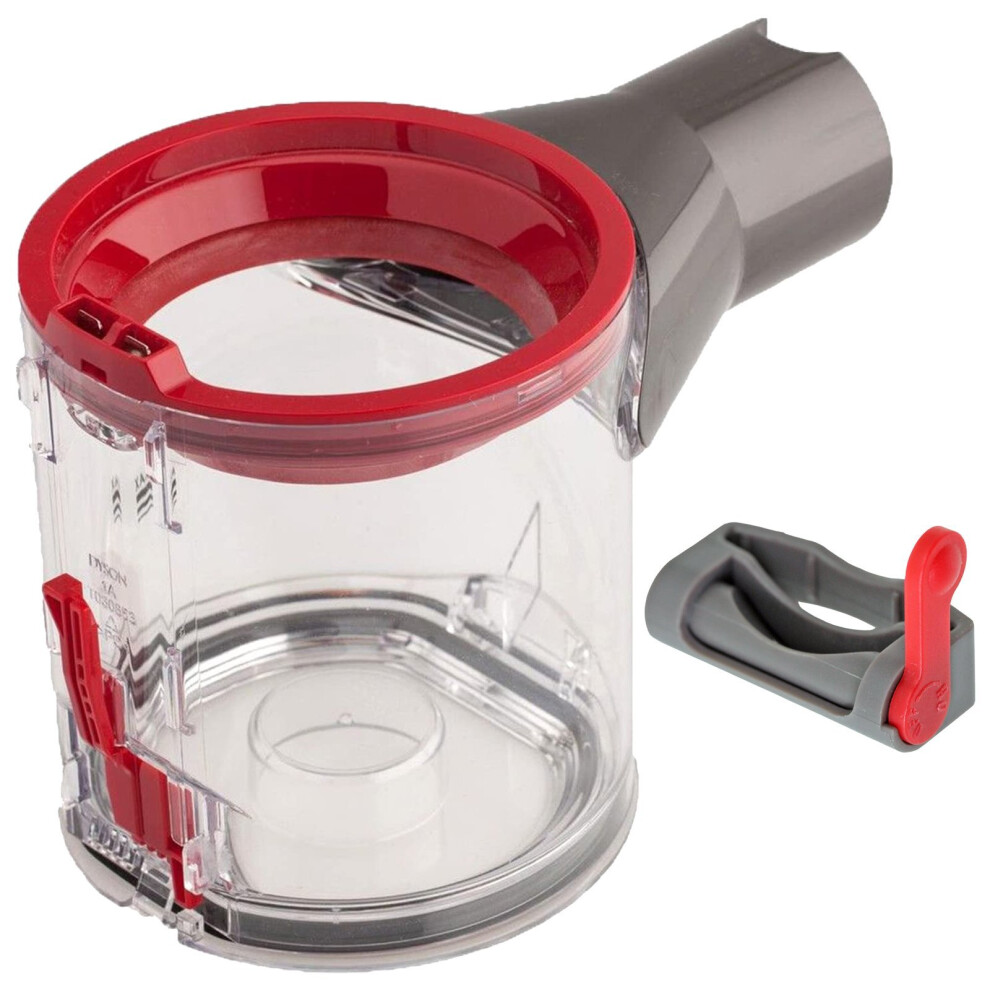 Spares2go Dust Bin Handheld Cordless + Trigger Lock For Dyson V7 Sv11 Vacuum Cleaner