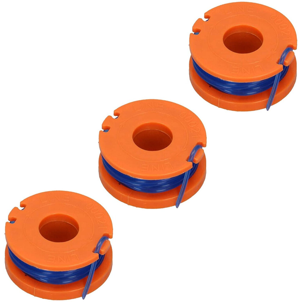 Spares2go 2.5M Line & Spool For Qualcast Strimmer Trimmer (Pack Of 3)