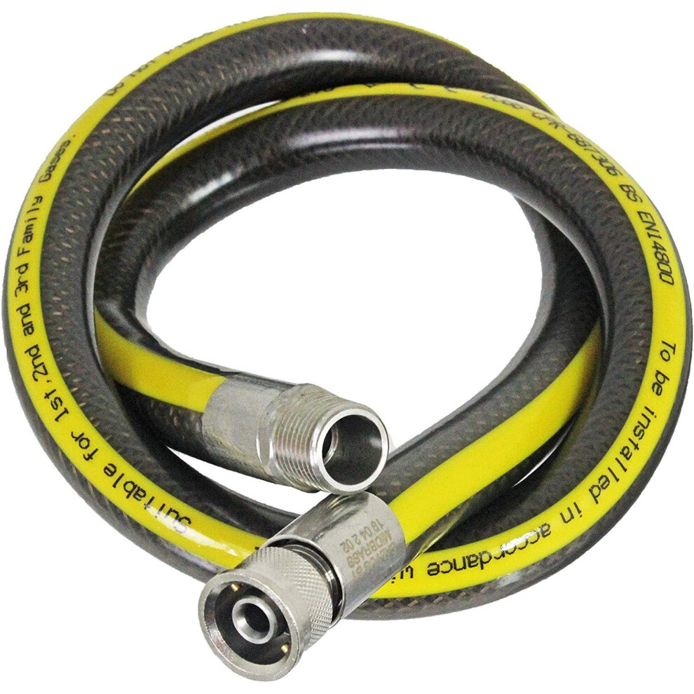 UNIVERSAL Micropoint Oven Cooker Gas Supply Hose Pipe (3ft 1/2 inch, BS EN14800 CE)