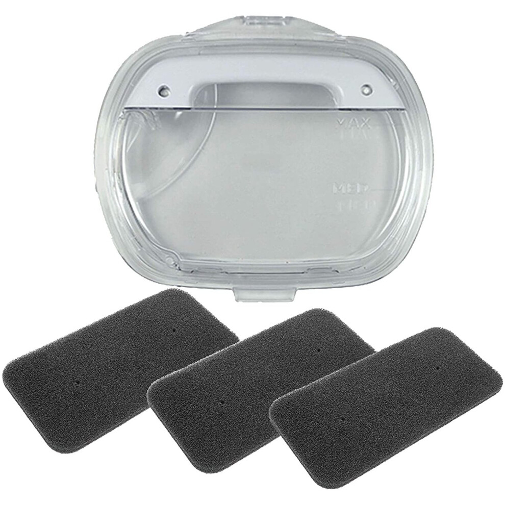 Spares2go Water Collector Door Container + 3 Filters For Hoover Tumble Dryer