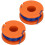 SPARES2GO 2.5m Line & Spool for QUALCAST Strimmer Trimmer (Pack of 2) 1