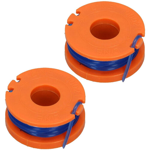 SPARES2GO 2.5m Line & Spool for QUALCAST Strimmer Trimmer (Pack of 2)