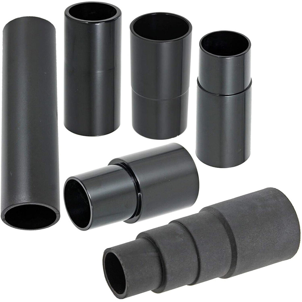 Spares2go Sander Planer Dust Extractor Power Tool Adapters For Dewalt (Pack Of 6, 26Mm 30Mm 32Mm 35Mm 38Mm)