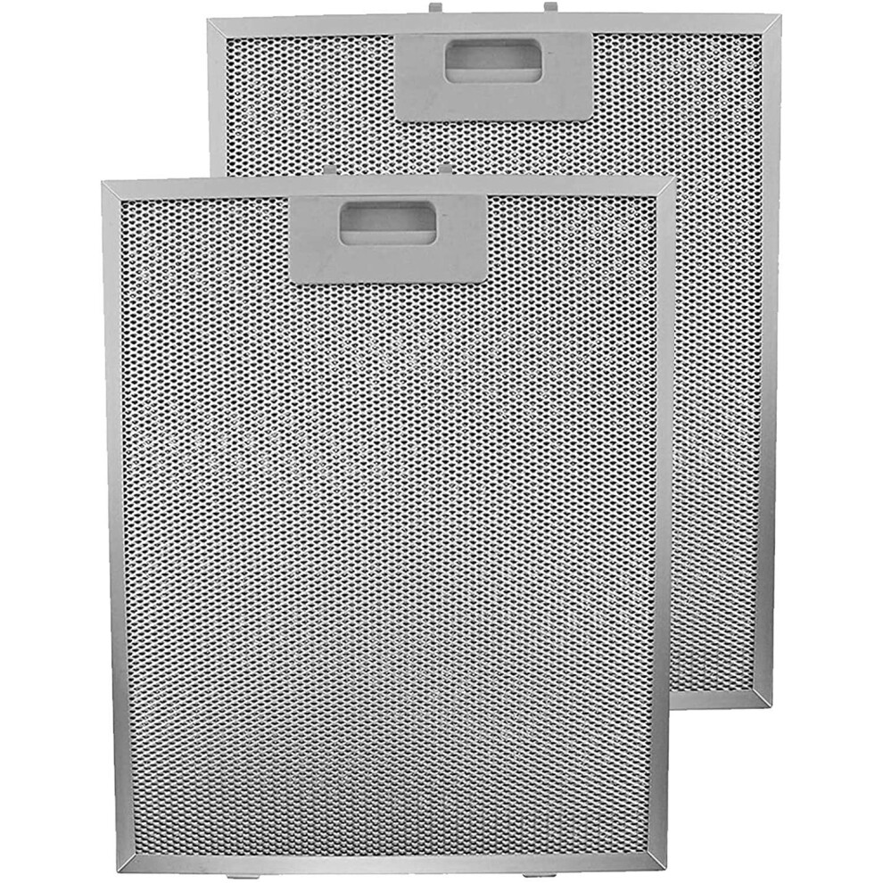 Metal Grease Mesh Filter for BELLING Cooker Hood Extractor Fan Vent Pack of 2 (Silver, 320 x 260mm)