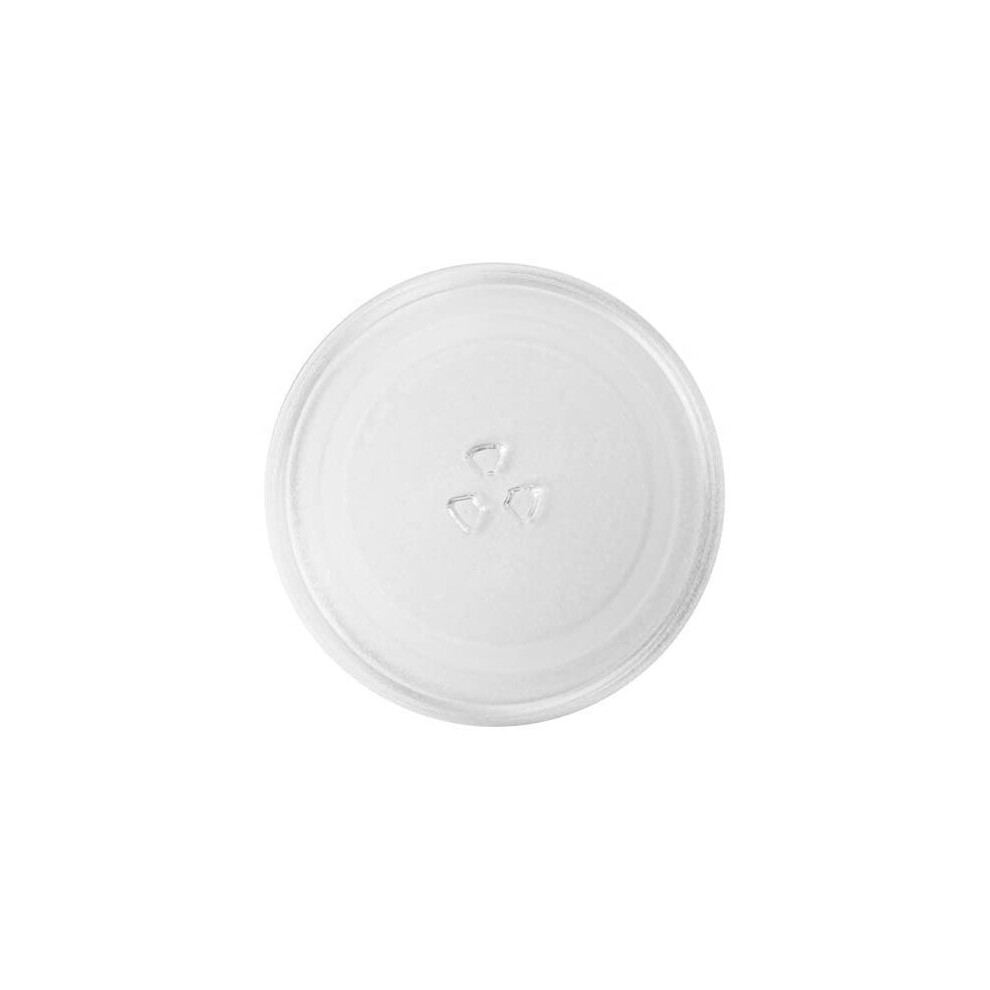 Spares2go Glass Turntable Plate For Logik L17mss14 L20gs14 L20ms14 Microwave Oven (255Mm)