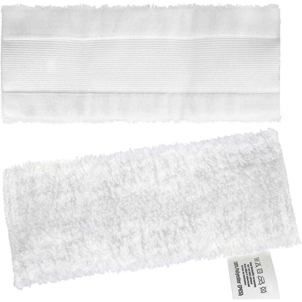Microfibre Cloth Cover Pads for KARCHER EASYFIX SC1 SC2 SC3 SC4 SC5 Series Steam Cleaner (Pack of 2)