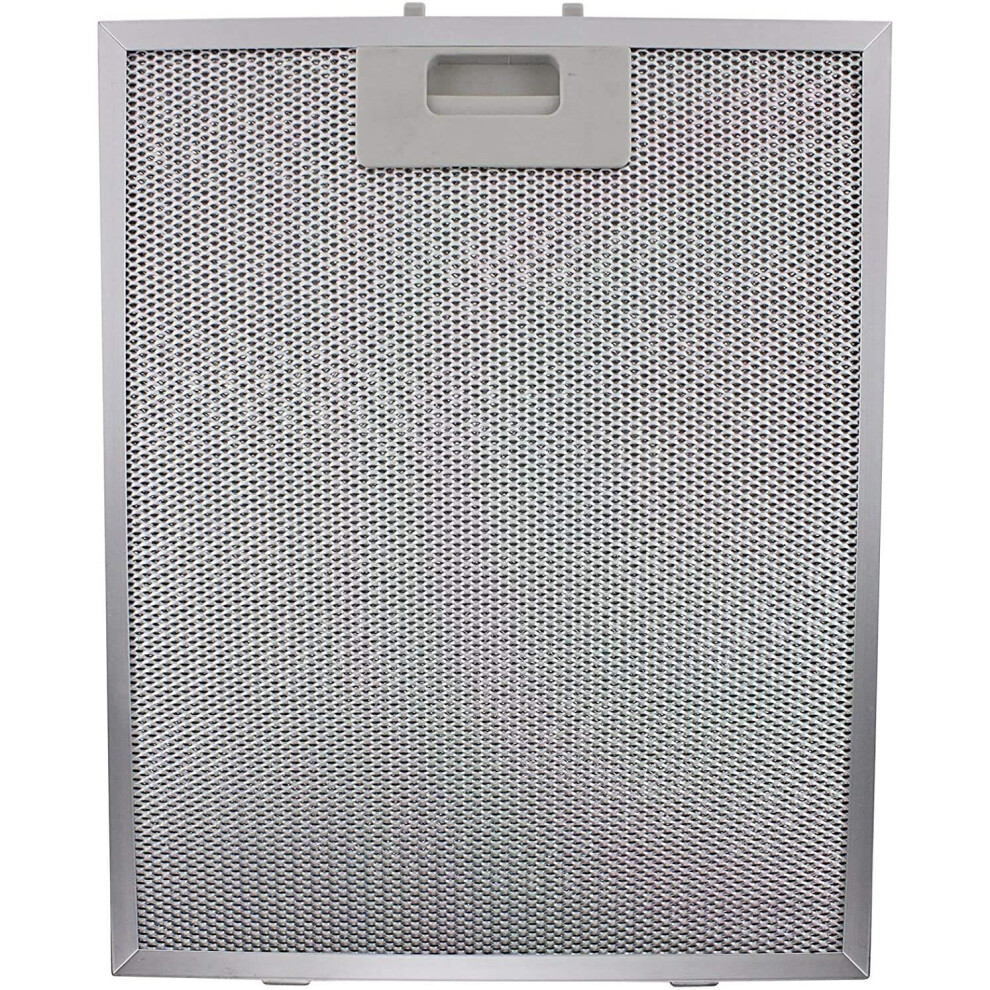 Metal Grease Mesh Filter for BOSCH NEFF SIEMENS Cooker Hood Extractor Fan Vent (Silver, 320 x 260mm)