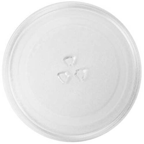 SPARES2GO Glass Turntable Plate for SAMSUNG Microwave Oven (255mm)
