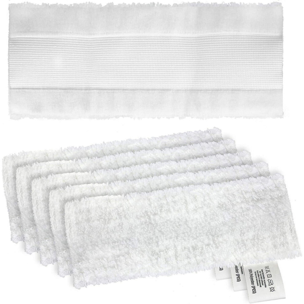 Microfibre Cloth Cover Pads for KARCHER EASYFIX SC1 SC2 SC3 SC4 SC5 Series Steam Cleaner (Pack of 6)-image-OPC-P7NMJ7N-NEW