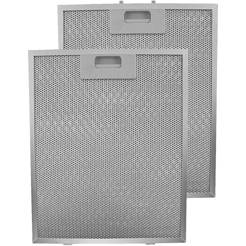 Metal Grease Mesh Filter for HOWDENS LAMONA Cooker Hood Extractor Fan Vent Pack of 2 (Silver