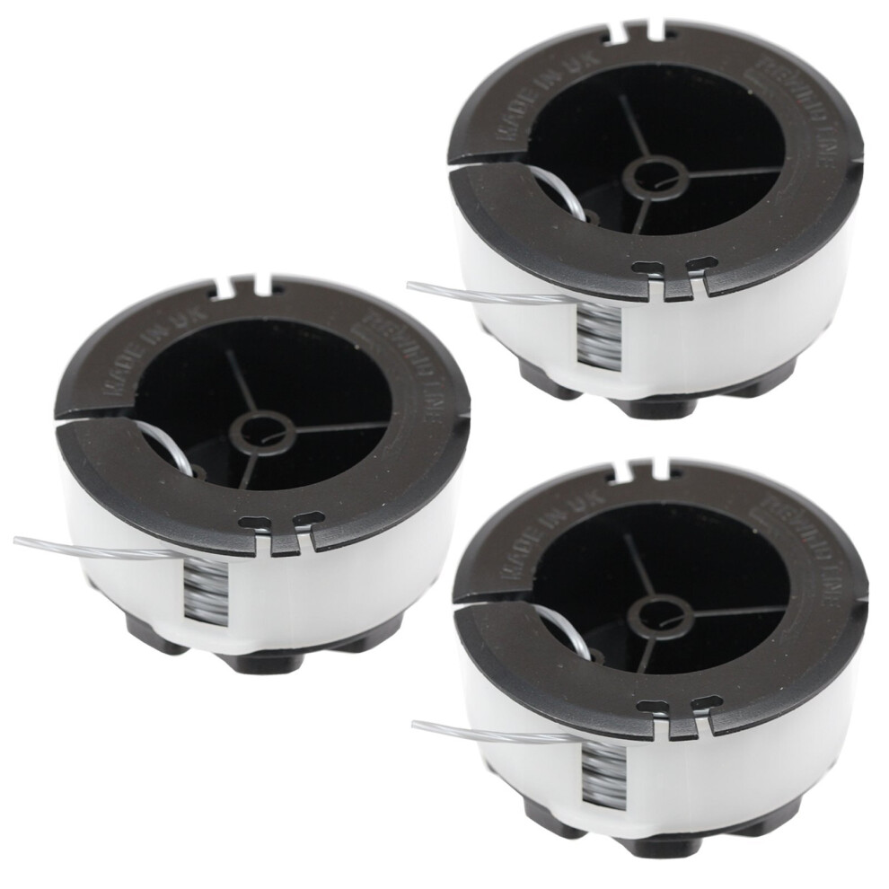 Spares2go Strimmer Line Spool For Bosch Universalgrasscut 18 18-26 18-260 Trimmer 6M X 3
