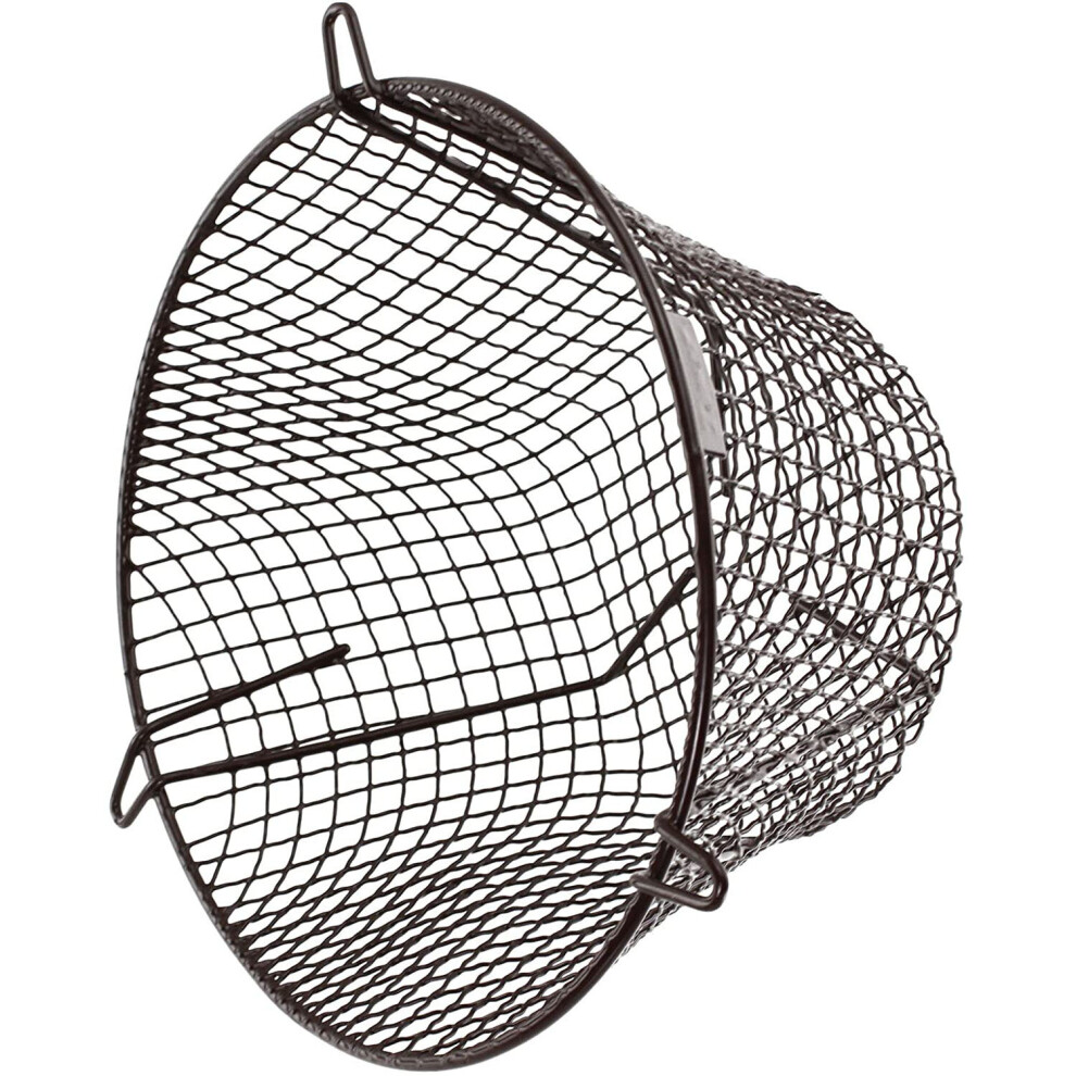 Spares2go Universal Cooker Hob Vent Guard / Tumble Dryer Outlet Round Cage Plastic Coated (11'' / 280Mm) Brown