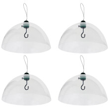 Squirrel Baffle Dome Adjustable Hook Bird Feeder Hanging Guard (Pack of 4)