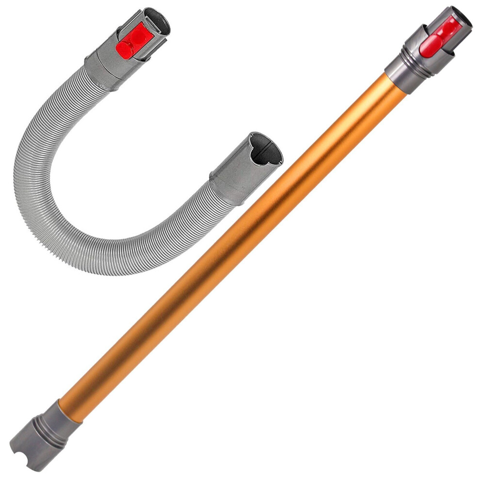 Orange Rod Wand Tube Pipe for Dyson V7 SV11 Vacuum + Extension Hose XL 2.4m