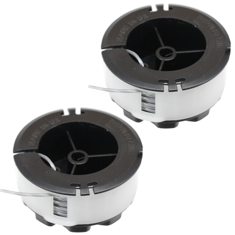 Spares2go Strimmer Line Spool For Bosch Universalgrasscut 18 18-26 18-260 Trimmer 6M X 2