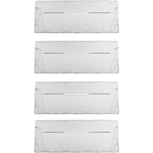 SPARES2GO Plastic Drawer Flap Front Handle for INDESIT Fridge Freezer (Pack of 4)