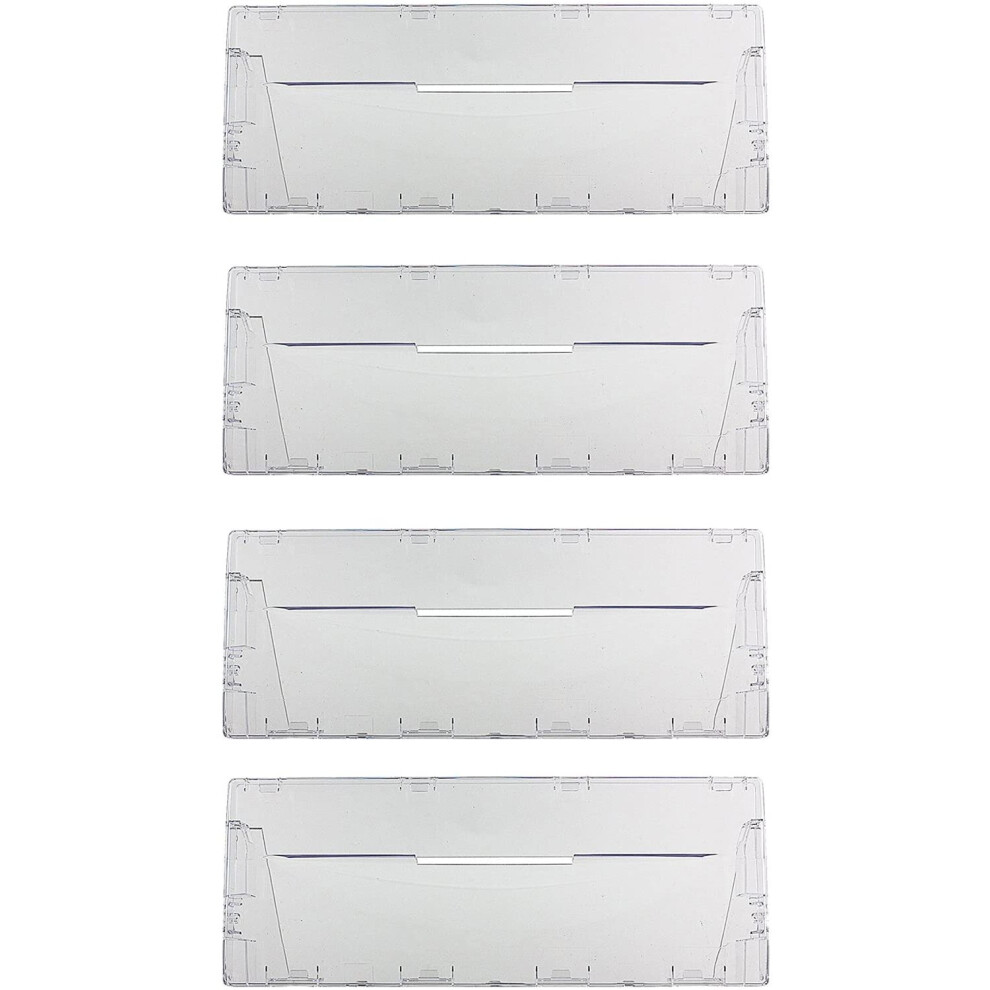 Spares2go Plastic Drawer Flap Front Handle For Ariston Fridge Freezer (Pack Of 4)