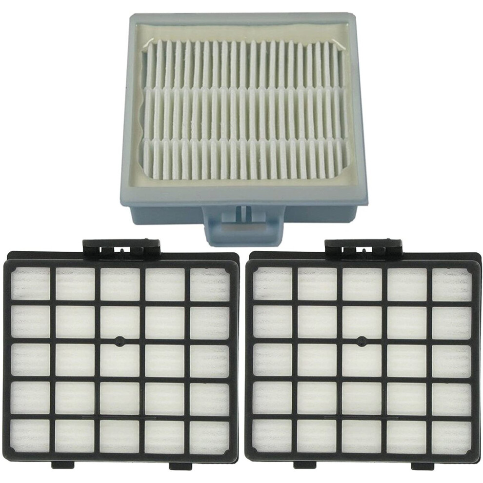 Spares2go Hepa Filter For Profilo Vs6pt1830/03 Vs6pt2022/03 Vacuum Cleaner (Pack Of 3)