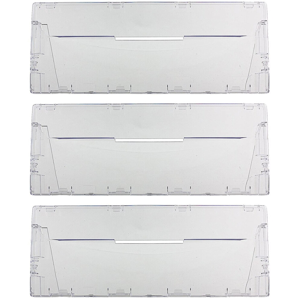 Spares2go Plastic Drawer Flap Front Handle For Ariston Fridge Freezer (Pack Of 3)