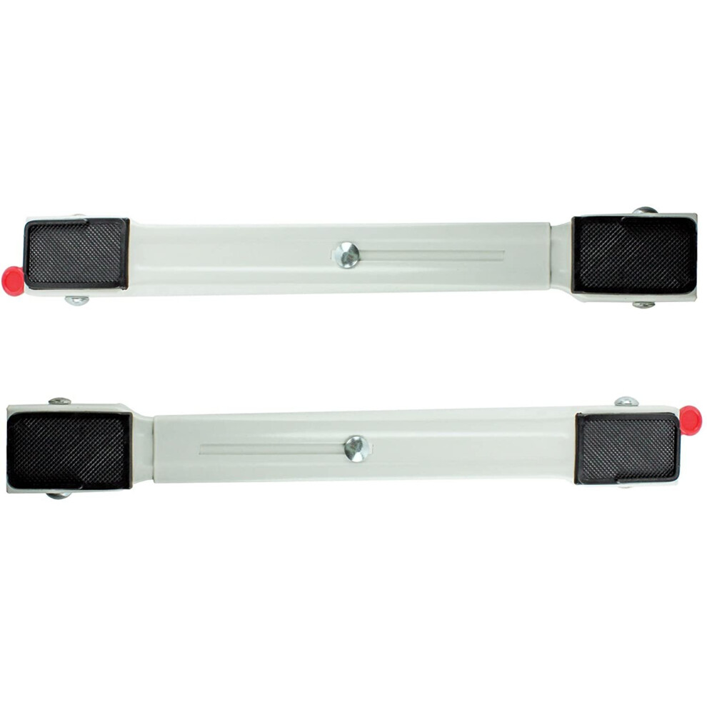 Spares2go Appliance Trolley Roller Wheels For Fridge Freezer Adjustable Extendable