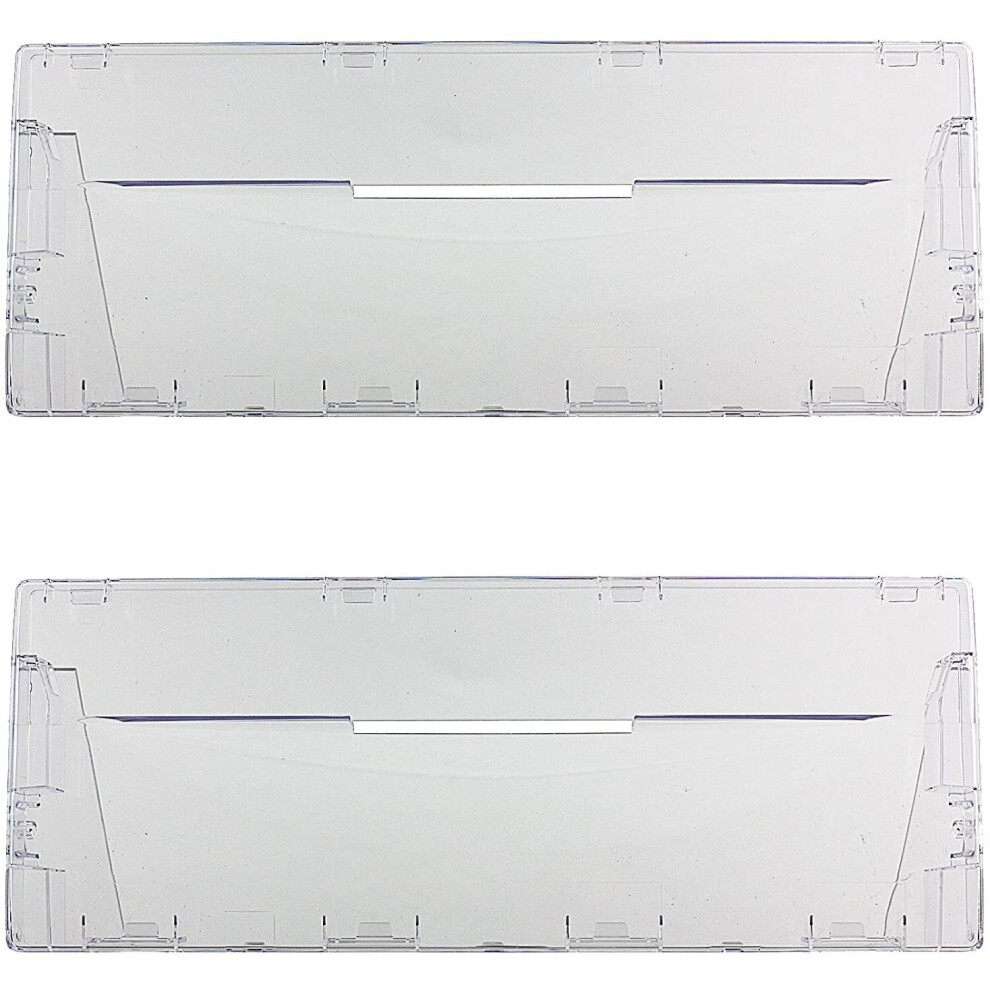 Spares2go Plastic Drawer Flap Front Handle For Ariston Fridge Freezer (Pack Of 2)