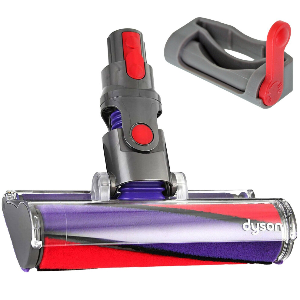 Soft Roller Floor Tool Brush + Trigger Lock for DYSON V10 SV12 Vacuum Cleaner