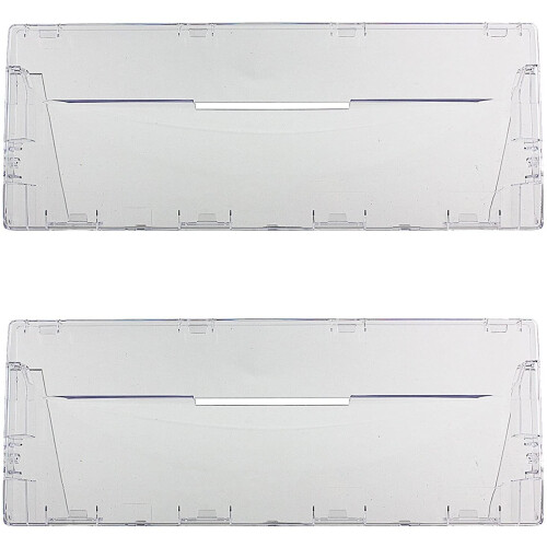 SPARES2GO Plastic Drawer Flap Front Handle for HOTPOINT Fridge Freezer (Pack of 2)