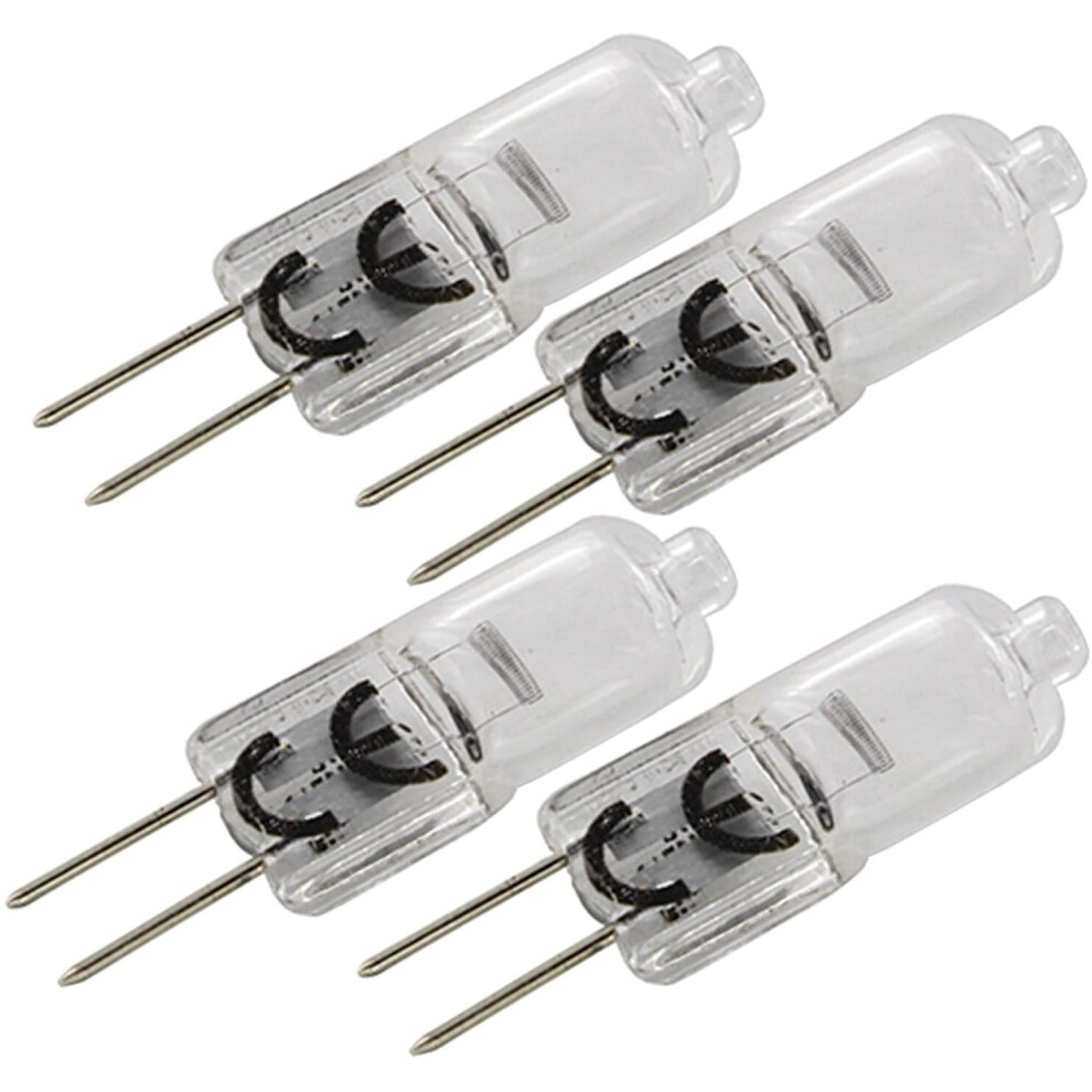 Spares2go Universal Cooker Hood Halogen Light Bulb (20W, G4 / 2 Pin) Pack Of 4