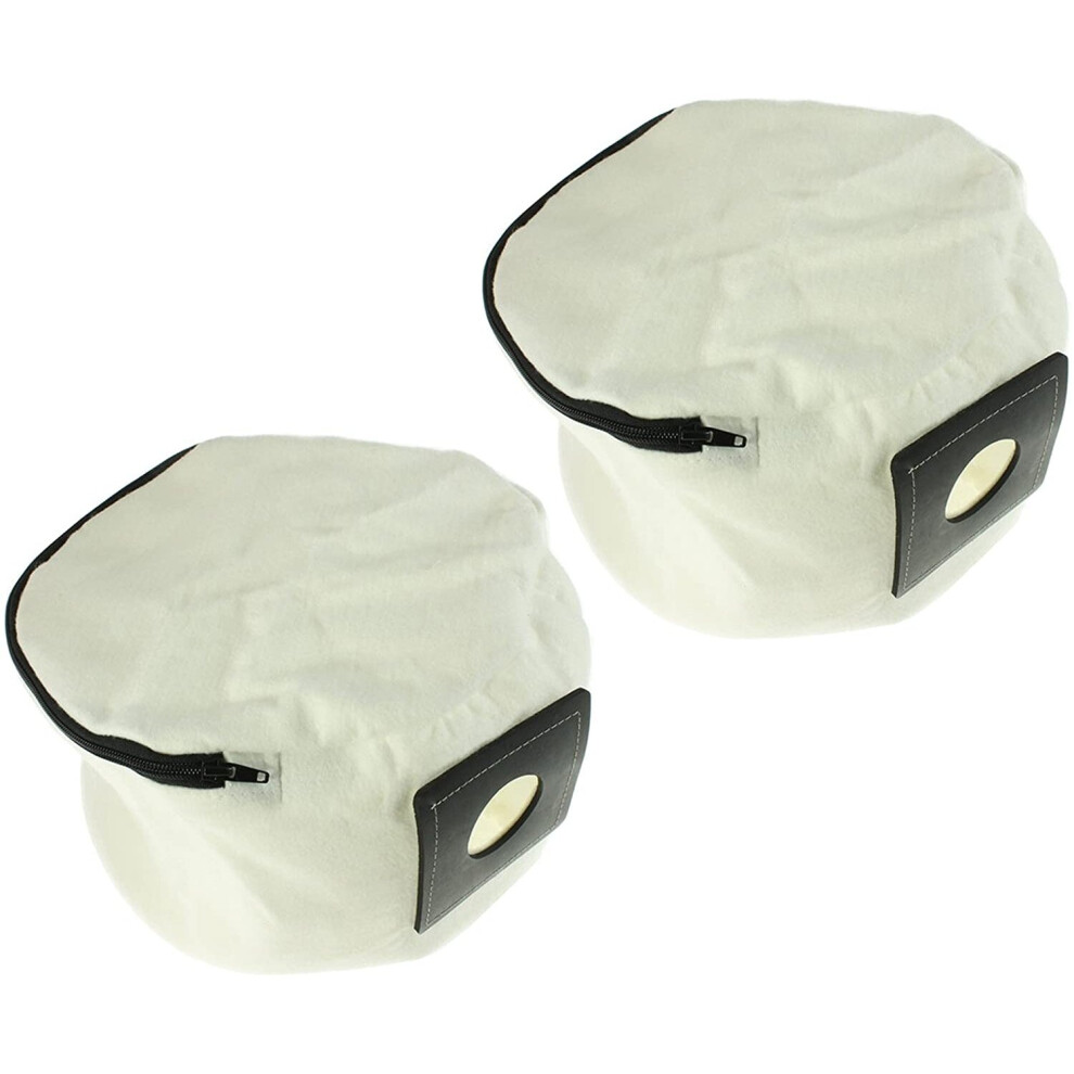 Reusable Zip Up Cloth Bag for Numatic Henry Hetty Vacuum Cleaner (Pack of 2)