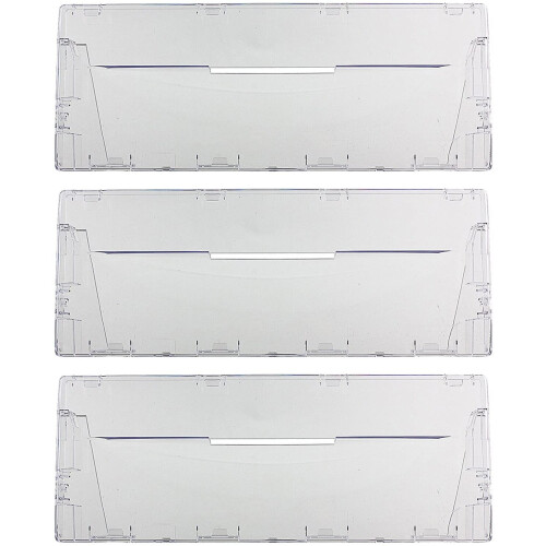 SPARES2GO Plastic Drawer Flap Front Handle for INDESIT Fridge Freezer (Pack of 3)