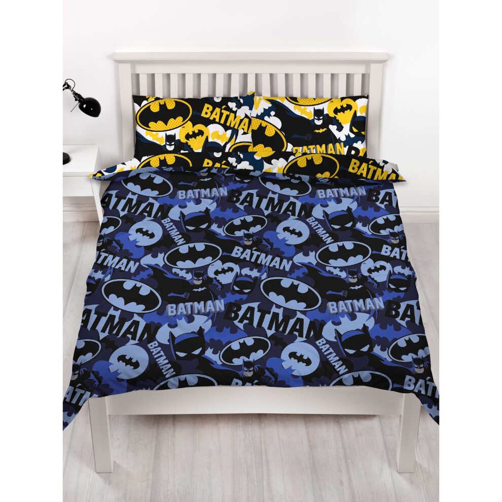 Batman Camo Double Duvet Cover and Pillowcase Set