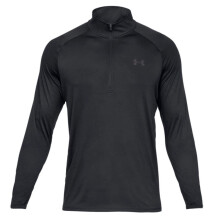(Black, XL) Under Armour Tech 2.0 1/2 Zip Mens Long Sleeve Training Shirt