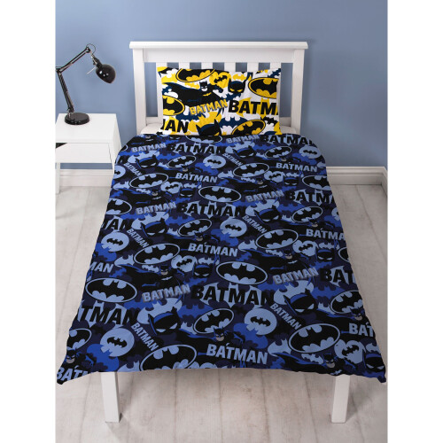 Batman Batman Camo Single Duvet Cover and Pillowcase Set