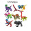 (Set3-8PCS) 8Pcs Mini Jurassic World Park Dinosaur Building Blocks 1