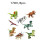 (Set2-8PCS) 8Pcs Mini Jurassic World Park Dinosaur Building Blocks 1