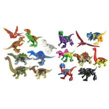 (Set3-16PCS) 16Pcs Mini Jurassic World Park Dinosaur Building Blocks