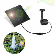 Solar Panel Powered Water Pump Garden Plant Pool Aquarium Fountain Watering Kit