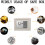 (White) Security Safes Digital Keypad Electronic Safe Box 6