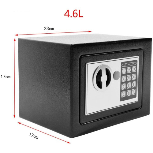 (Black) Security Safes Digital Keypad Electronic Safe Box 1