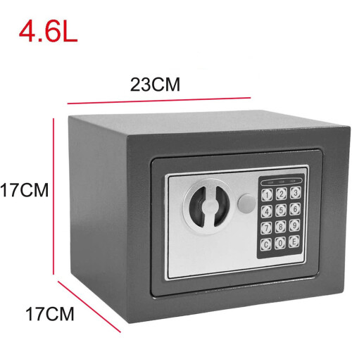 (Grey) Security Safes Digital Keypad Electronic Safe Box 1