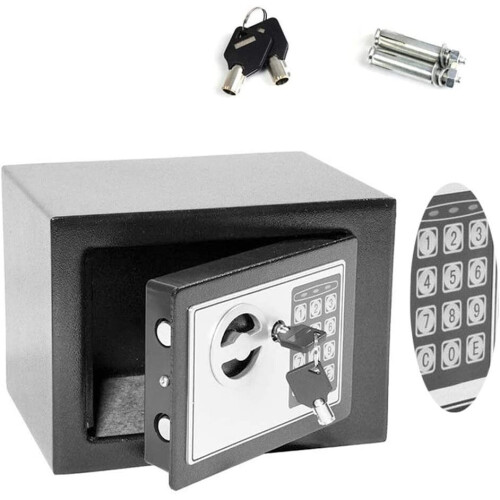 (Black) Security Safes Digital Keypad Electronic Safe Box
