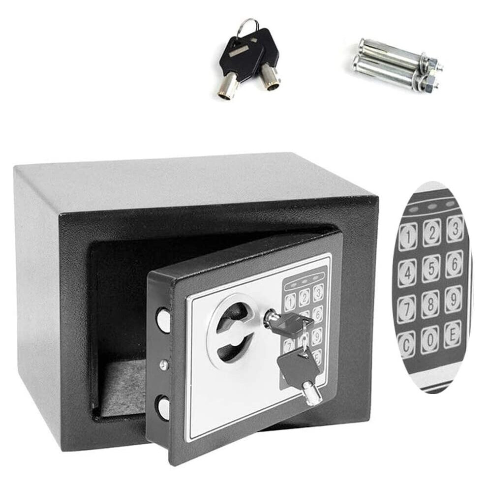 (Black) Security Safes Digital Keypad Electronic Safe Box