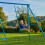 Tp Blue Explorer Metal Climbing Frame Set With Swing 2