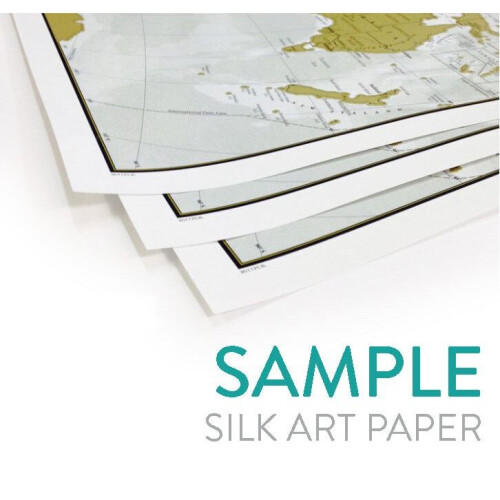 Scratch the World - French Language (Silk Art Paper) 1