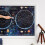 Stars and Constellations Glow Map (Silk Art Paper) 2