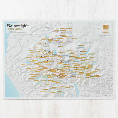 Scratch Off Wainwright Hill-bagging Print (Silk Art Paper) 1